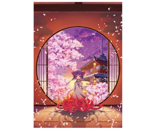 桜の舞う和室